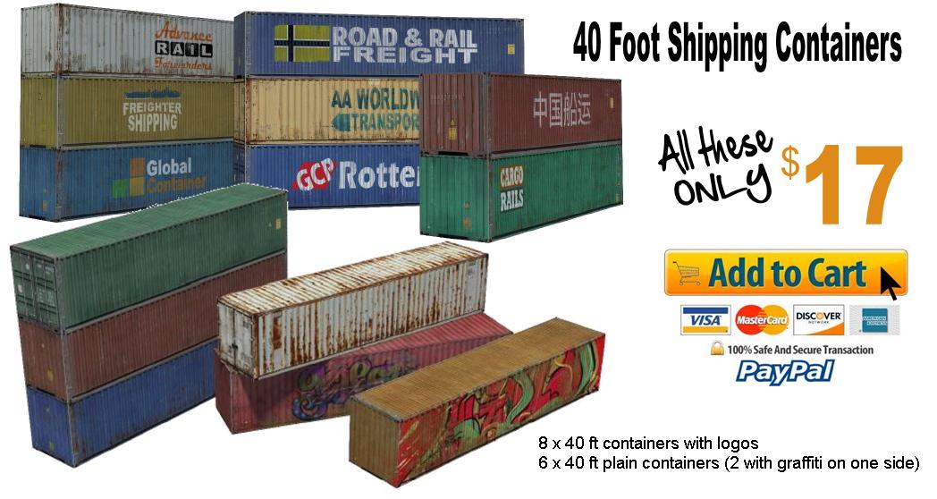 shipping container toy model