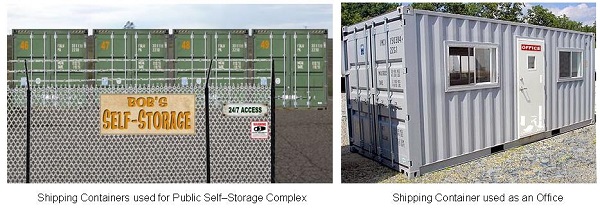 shipping container uses